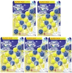 WC-Frisch Kraft Aktiv 4er Pack WC Duftspüler Lemon 1x4 Stück WC-Reiniger -Haushaltsreiniger 0154ebfd cd10 4105 9a48 97dc442f27a3