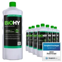 BiOHY Bodenreiniger (12x1l Flasche) | Konzentrat Für Alle Reinigungsgeräte Und Alle Hartböden | Angenehmer Geruch Und Streifenfreie Reinigung -Haushaltsreiniger 0bfef4ac 6d17 4f7a 8c11 cf95311b31d5