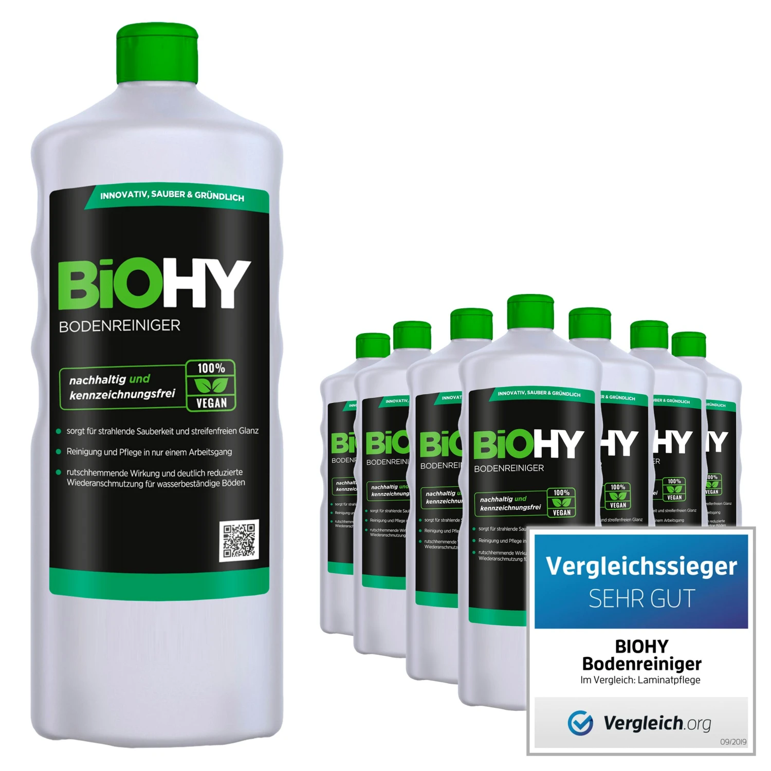 BiOHY Bodenreiniger (3x1l Flasche) | Konzentrat Für Alle Reinigungsgeräte Und Alle Hartböden | Angenehmer Geruch Und Streifenfreie Reinigung 6 BiOHY Bodenreiniger (3x1l Flasche) | Konzentrat Für Alle Reinigungsgeräte Und Alle Hartböden | Angenehmer Geruch Und Streifenfreie Reinigung – Bild 4