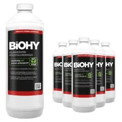 BiOHY Glaskeramik Kochfeldreiniger (9x1l Flasche) | Optimal Zur Reinigung Und Pflege Von Kochfeld Und Induktion | Geeignet Für ALLE GERÄTE -Haushaltsreiniger 0c30e698 52f1 4faf 9ab2 349923f8febf