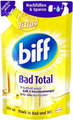 Biff Bad Total Zitrus Badreiniger Bad Reiniger Badezimmer 3x250 Ml Nachfüllpack -Haushaltsreiniger 14aabb3e 0157 43b0 b2ad 3fdd3c38b9ac
