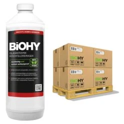 BiOHY Glaskeramik Kochfeldreiniger (480x1l Flasche) | Optimal Zur Reinigung Und Pflege Von Kochfeld Und Induktion | Geeignet Für ALLE GERÄTE