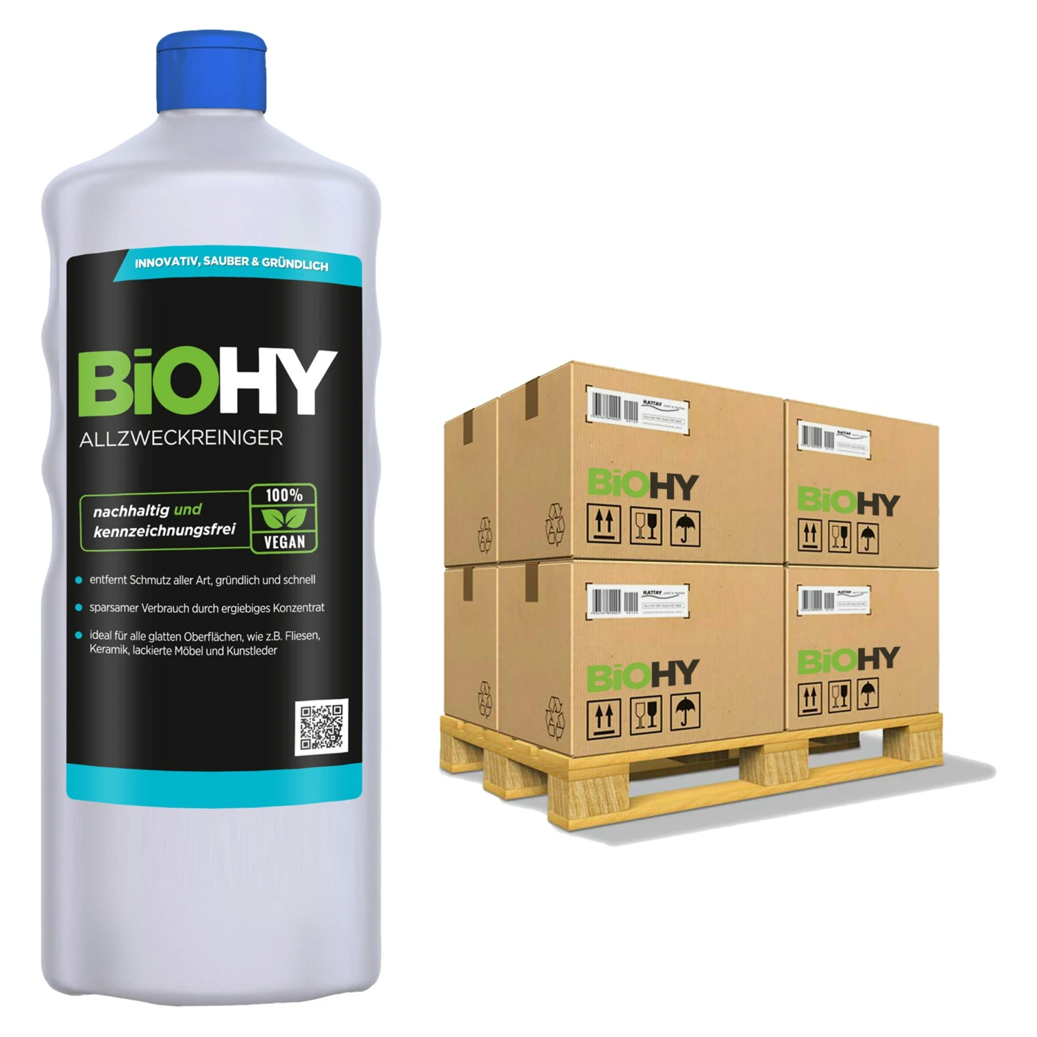 BiOHY Allzweckreiniger Konzentrat (6x1l Flasche) | Schonender Profi - Universalreiniger Für Haushalt Und Auto | Vollständig Biologisch Abbaubar 6 BiOHY Allzweckreiniger Konzentrat (6x1l Flasche) | Schonender Profi - Universalreiniger Für Haushalt Und Auto | Vollständig Biologisch Abbaubar – Bild 4