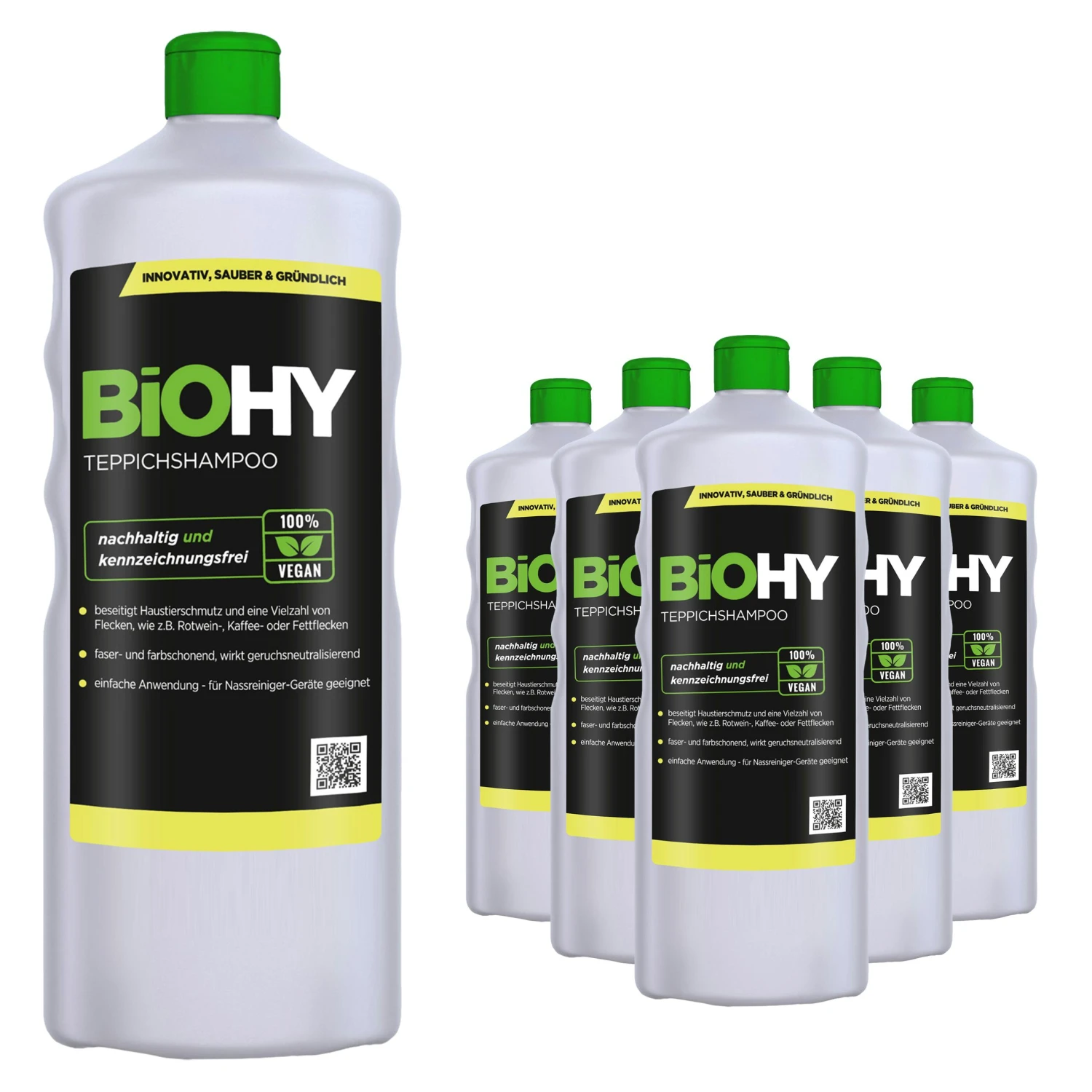 BiOHY Teppichshampoo (24x20l Kanister) | Teppichreiniger Ideal Zur Entfernung Von Hartnäckigen Flecken | SPEZIELL FÜR WASCHSAUGER ENTWICKELT 6 BiOHY Teppichshampoo (24x20l Kanister) | Teppichreiniger Ideal Zur Entfernung Von Hartnäckigen Flecken | SPEZIELL FÜR WASCHSAUGER ENTWICKELT – Bild 4