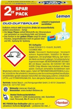 WC FRISCH Duo-Duftspüler Lemon WC-Reiniger WC-Duftstein Nachfüllpack 1x2 Stück -Haushaltsreiniger 33688907 eb51 4b2b a29d 3a907e971efd