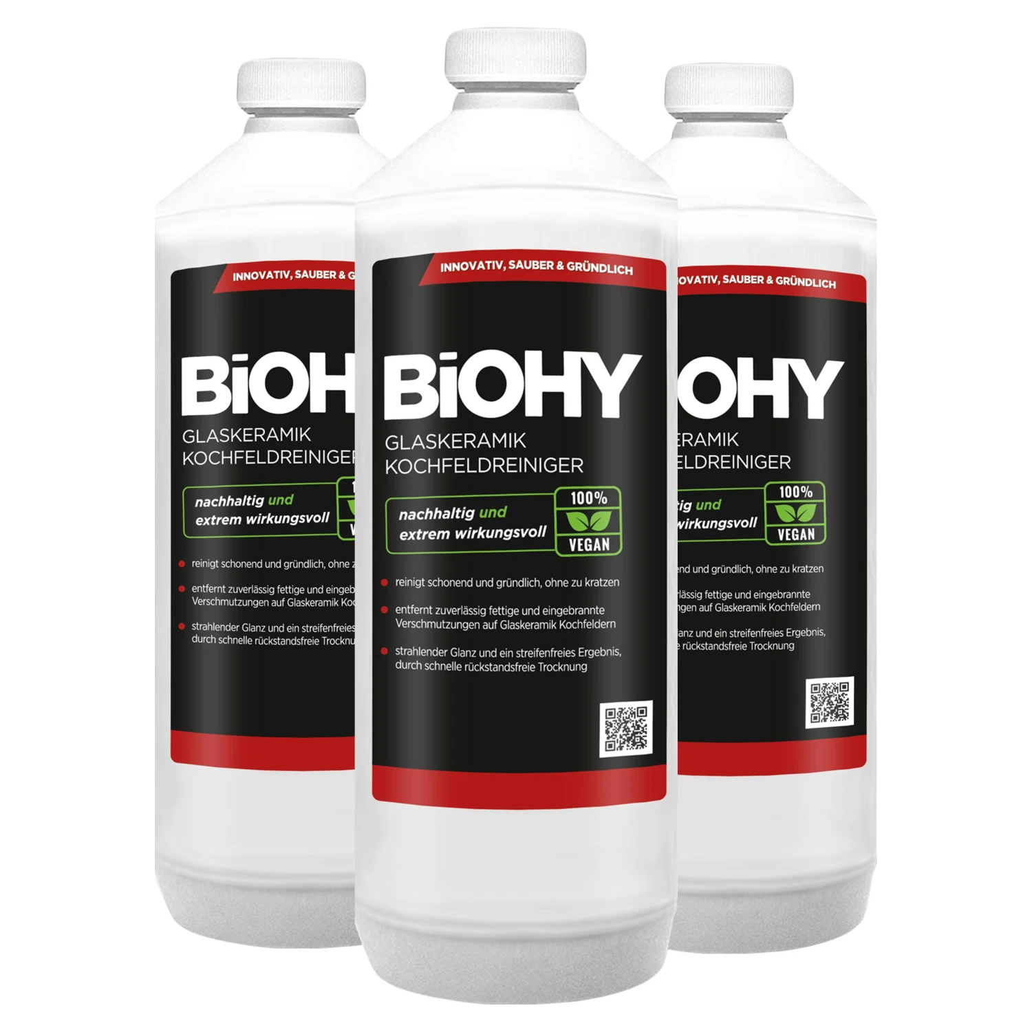 BiOHY Glaskeramik Kochfeldreiniger (3x1l Flasche) | Optimal Zur Reinigung Und Pflege Von Kochfeld Und Induktion | Geeignet Für ALLE GERÄTE 3 BiOHY Glaskeramik Kochfeldreiniger (3x1l Flasche) | Optimal Zur Reinigung Und Pflege Von Kochfeld Und Induktion | Geeignet Für ALLE GERÄTE