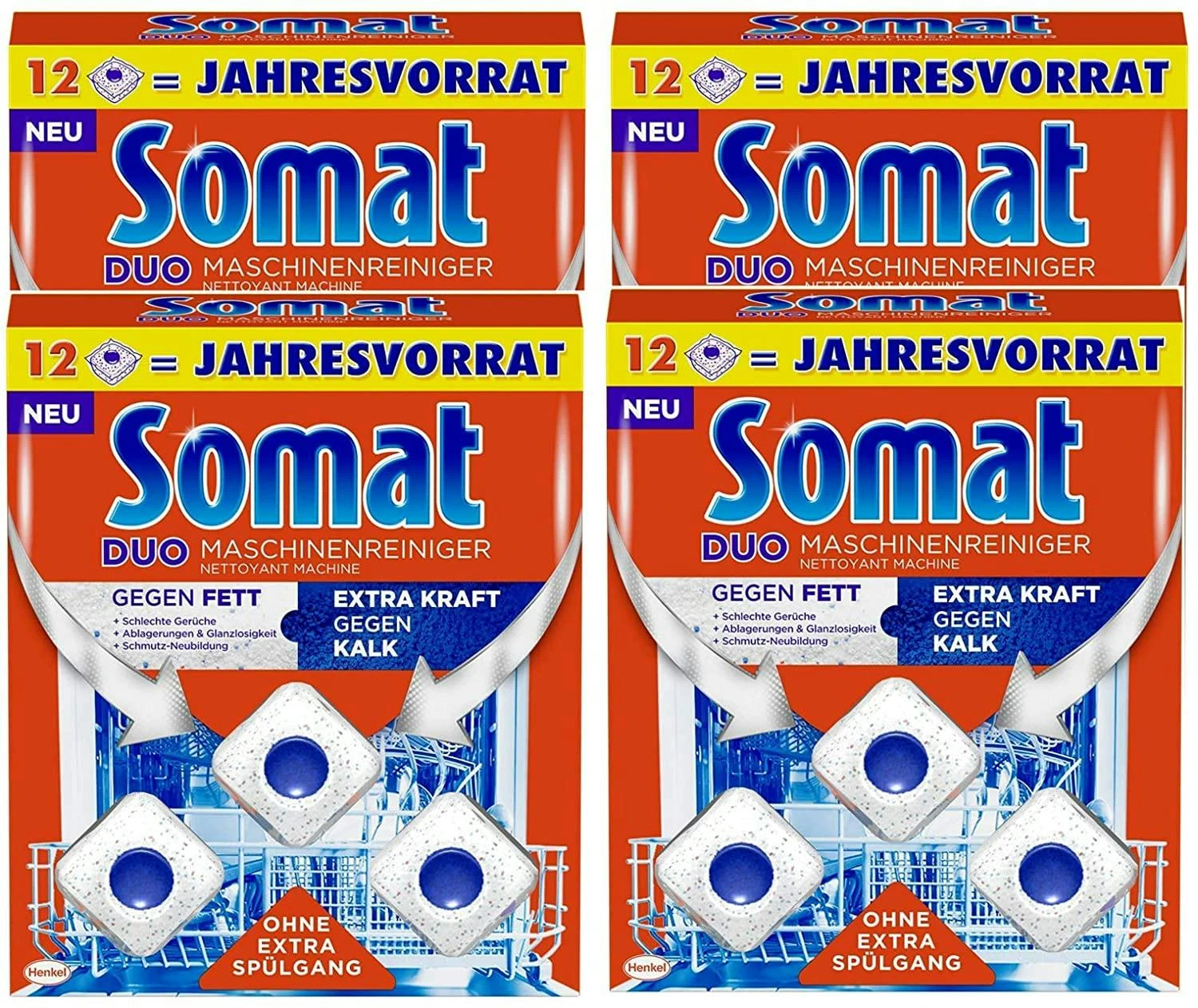 Somat Maschinenreiniger Hygienisch Und Sauber Spülmaschinen Tabs 7x12 Stück 5 Somat Maschinenreiniger Hygienisch Und Sauber Spülmaschinen Tabs 7x12 Stück – Bild 3
