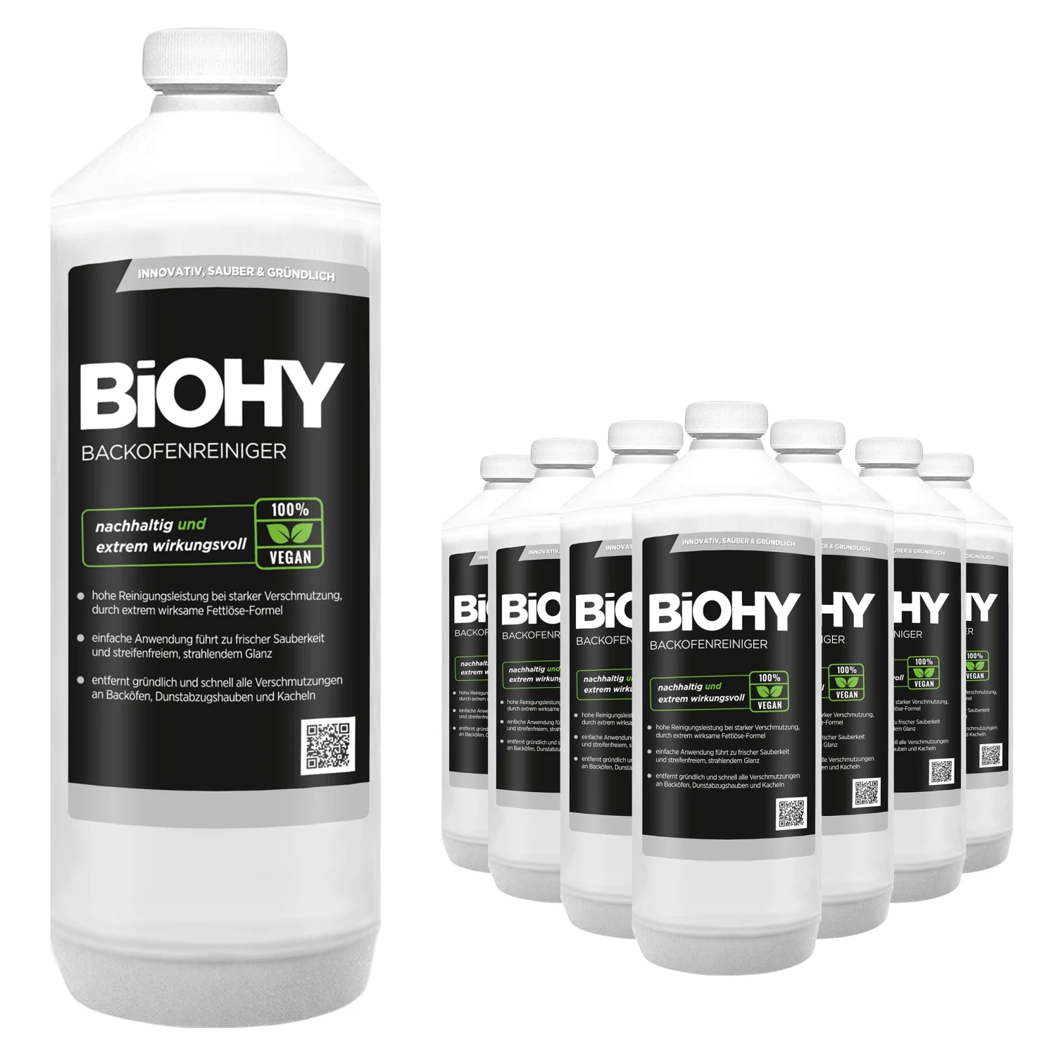 BiOHY Backofenreiniger Hochkonzentrat (3x1l Flasche) | Profi Grillreiniger, Fettlöser EXTRA STARK | Zur Einfachen Und Schnellen Ofenreinigung 4 BiOHY Backofenreiniger Hochkonzentrat (3x1l Flasche) | Profi Grillreiniger, Fettlöser EXTRA STARK | Zur Einfachen Und Schnellen Ofenreinigung – Bild 2