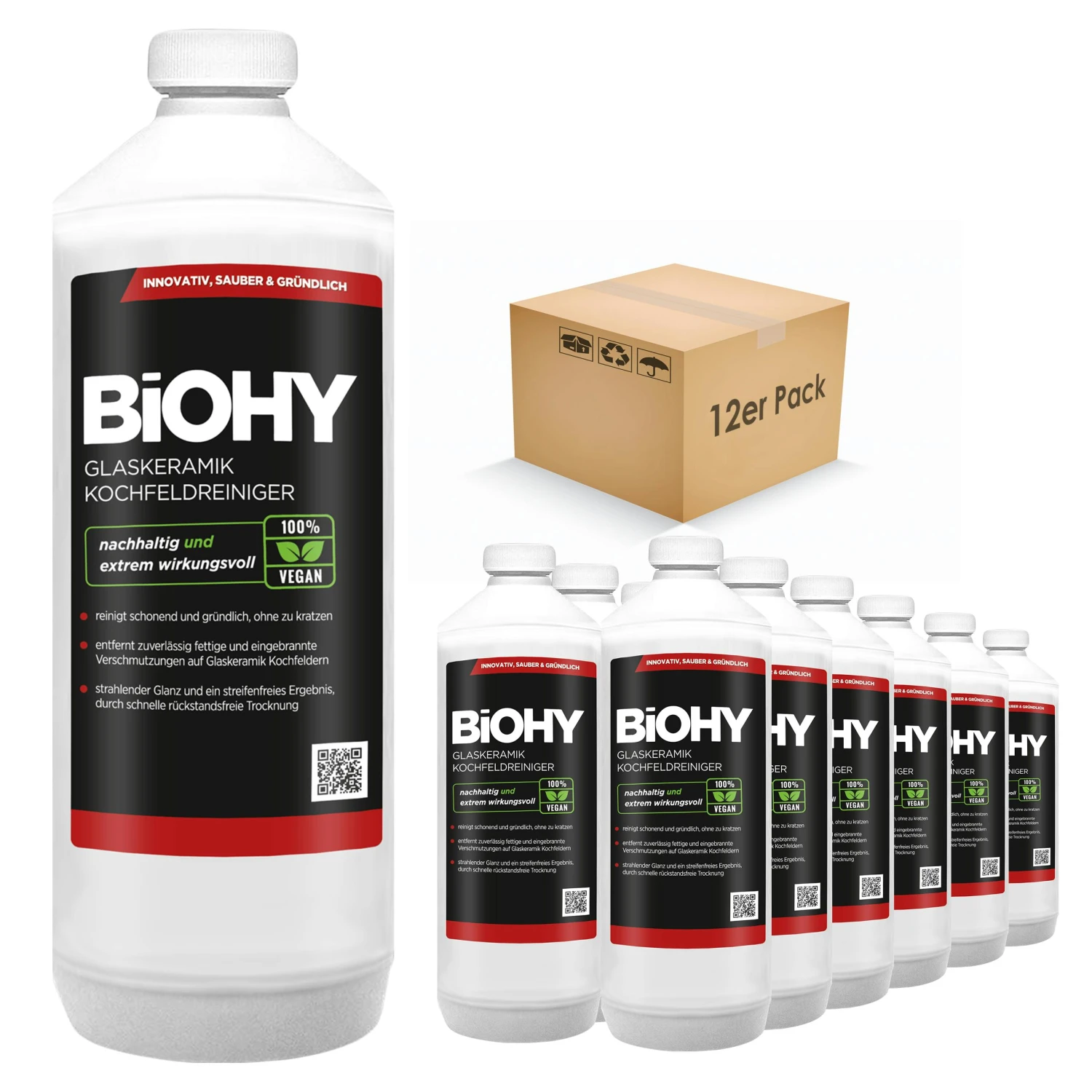 BiOHY Glaskeramik Kochfeldreiniger (3x1l Flasche) | Optimal Zur Reinigung Und Pflege Von Kochfeld Und Induktion | Geeignet Für ALLE GERÄTE 7 BiOHY Glaskeramik Kochfeldreiniger (3x1l Flasche) | Optimal Zur Reinigung Und Pflege Von Kochfeld Und Induktion | Geeignet Für ALLE GERÄTE – Bild 5