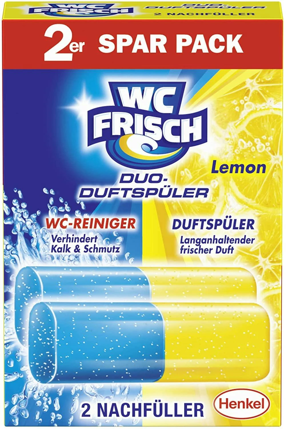 WC Frisch Duo-Duftspüler Lemon 3er Pack WC Reiniger 1x3 Stück WC-Duftstein 7 WC Frisch Duo-Duftspüler Lemon 3er Pack WC Reiniger 1x3 Stück WC-Duftstein – Bild 5