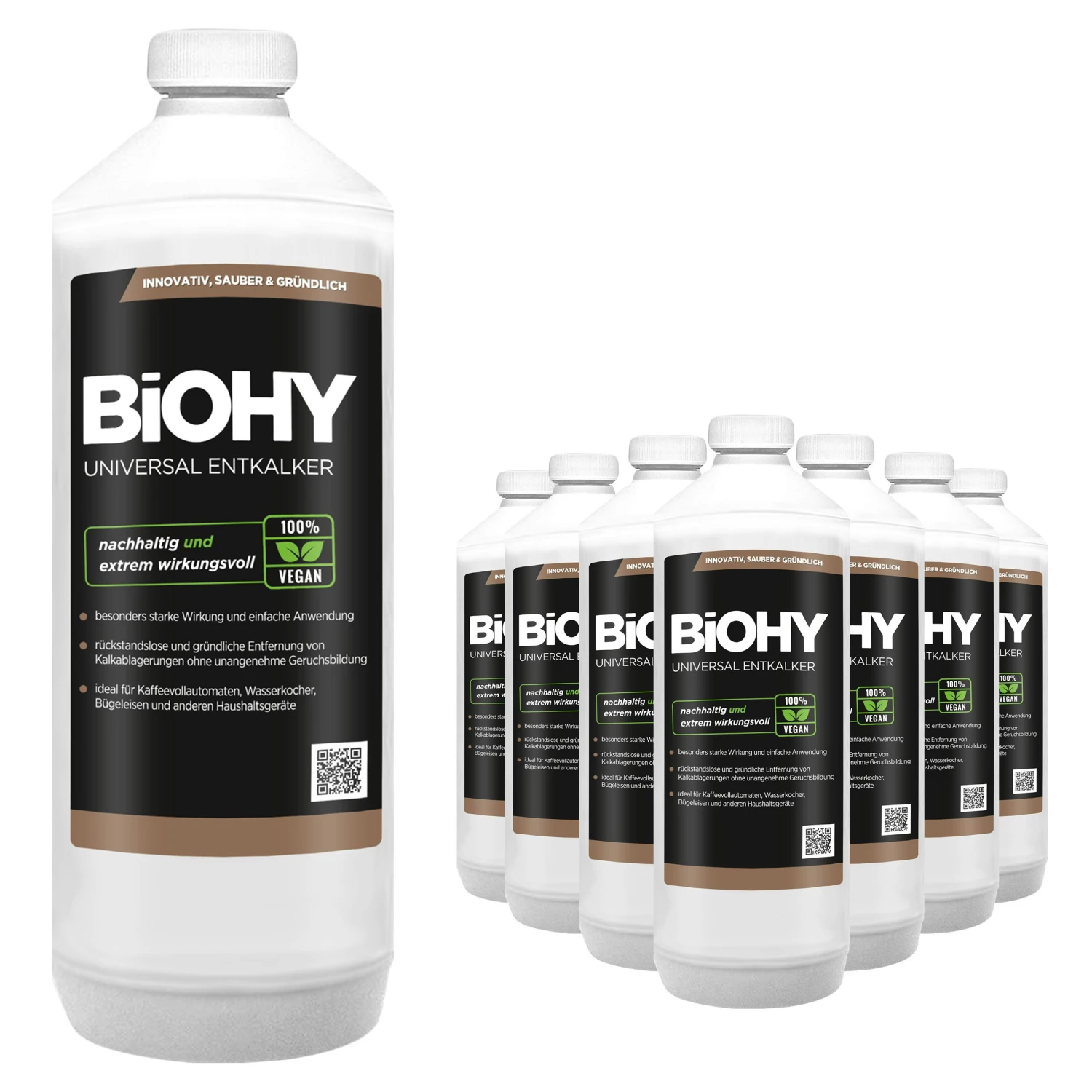BiOHY Universal Entkalker (9x1l Flasche) | Konzentrat Für 20 Entkalkungsvorgänge Pro Flasche | Kompatibel Mit Allen Kaffeevollautomaten 6 BiOHY Universal Entkalker (9x1l Flasche) | Konzentrat Für 20 Entkalkungsvorgänge Pro Flasche | Kompatibel Mit Allen Kaffeevollautomaten – Bild 4