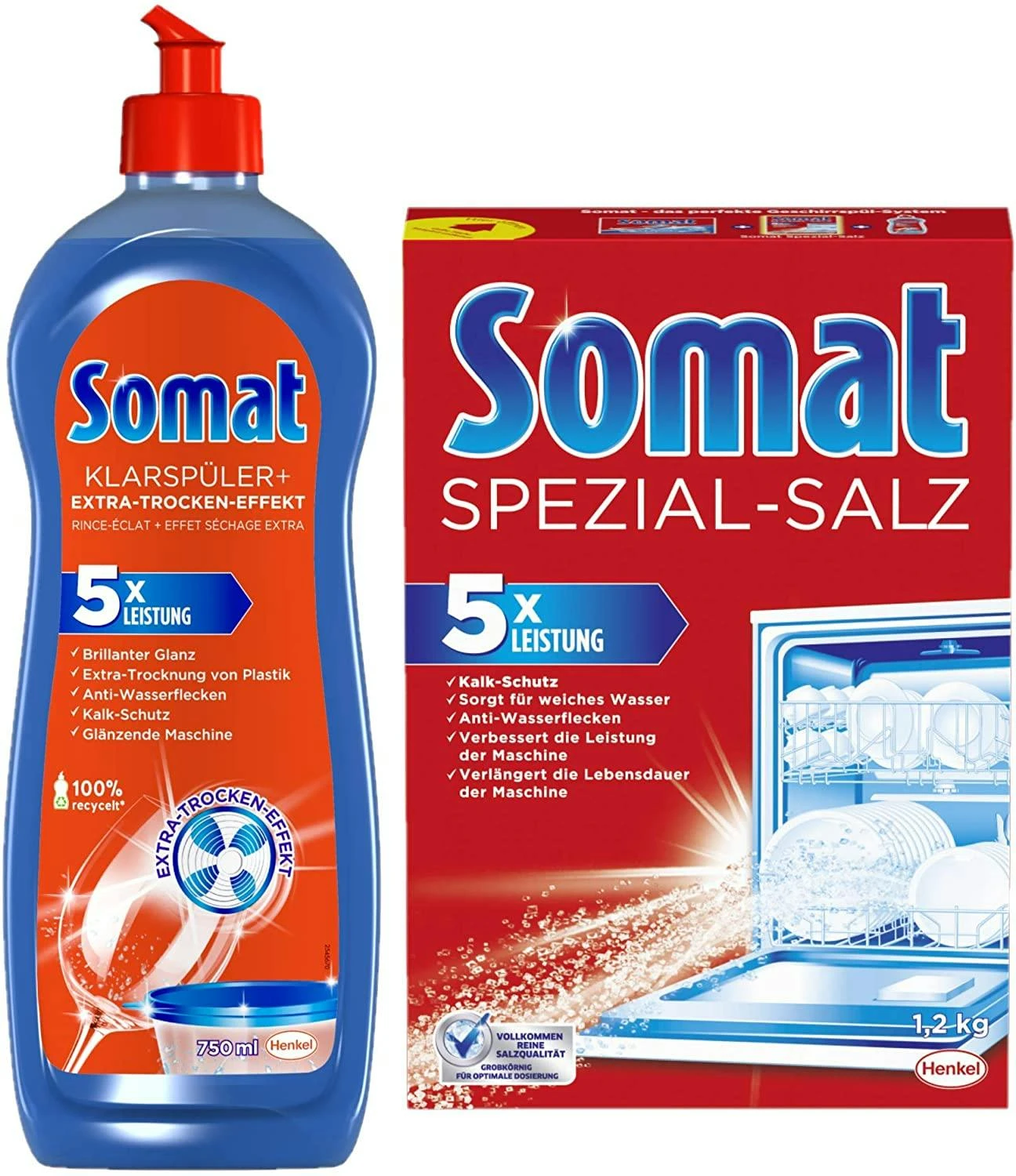 Somat Spezial-Salz Spülmaschinensalz 2x1,2kg Kalkschutz Reinigung 7 Somat Spezial-Salz Spülmaschinensalz 2x1,2kg Kalkschutz Reinigung – Bild 5