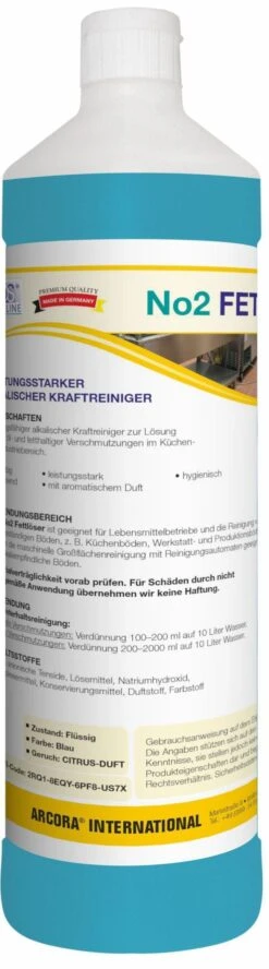 ARCORA Leistungsstarker Alkalischer Kraftreiniger No2 FETTLÖSER, 1L -Haushaltsreiniger 5b6b76c7 a66d 4271 a2bf fe2f24e9367b 1