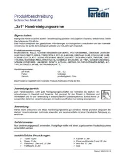 Perladin 2x1 HandreinigungsCreme Tube 100ml Handreinigung Handseife Werkstatt Seife -Haushaltsreiniger 66645017 3f77 4017 be5c b787930e1bff
