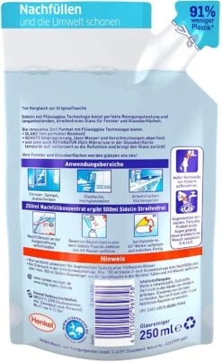 Sidolin Cristal Glasreiniger Glas Reiniger Fensterreiniger 250ml Nachfüller -Haushaltsreiniger 80ded3a9 4605 4d32 918b 19078724680c