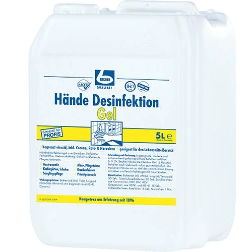 Dr. Becher "Dr. Becher" Hände Desinfektion 5 L Gel 3 Dr. Becher "Dr. Becher" Hände Desinfektion 5 L Gel