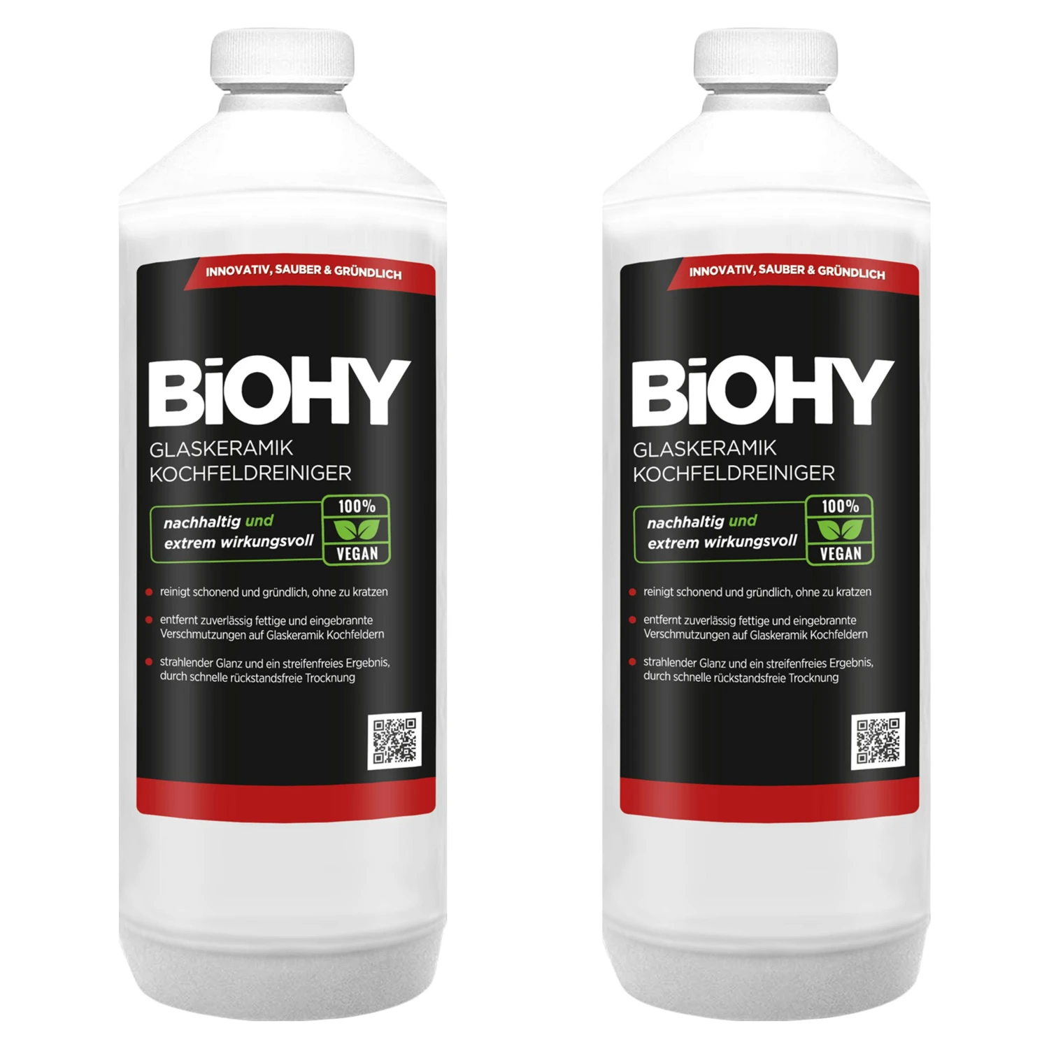 BiOHY Glaskeramik Kochfeldreiniger (2x1l Flasche) | Optimal Zur Reinigung Und Pflege Von Kochfeld Und Induktion | Geeignet Für ALLE GERÄTE 3 BiOHY Glaskeramik Kochfeldreiniger (2x1l Flasche) | Optimal Zur Reinigung Und Pflege Von Kochfeld Und Induktion | Geeignet Für ALLE GERÄTE