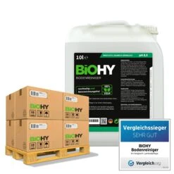 BiOHY Bodenreiniger (10l Kanister) | Konzentrat Für Alle Reinigungsgeräte Und Alle Hartböden | Angenehmer Geruch Und Streifenfreie Reinigung -Haushaltsreiniger 8ef101a6 551f 41dd a5ef 9f60d2c726e8 1