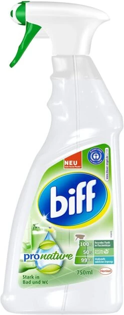 Biff Pro Nature Badreiniger Bad Badezimmer Sprühflasche 4x750 Ml Reniger Pack -Haushaltsreiniger 93d5951b 2dfb 4971 8a5c 789c1eaba460