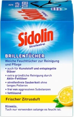Sidolin Brillen Putztücher 50 Stück Reinigungstücher Brillenputztücher Reiniger 15 Sidolin Brillen Putztücher 50 Stück Reinigungstücher Brillenputztücher Reiniger -Haushaltsreiniger 9539c75e 1afc 42c3 a09a a1df10248246