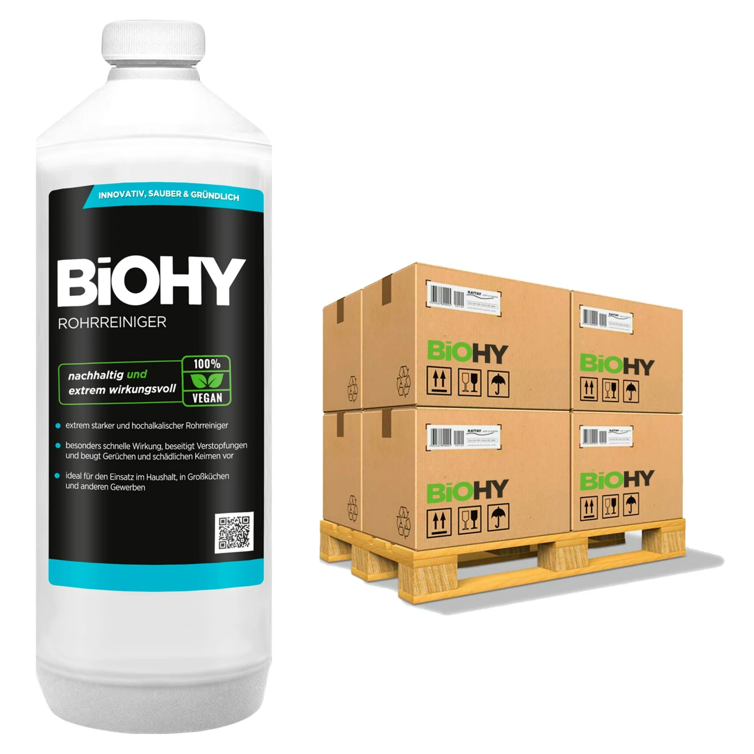 BiOHY Rohrreiniger (2x1l Flasche) | EXTRA STARK | Flüssiger, Hochkonzentrierter Abflussreiniger | Geruchsneutral | Für Alle Verstopfungen 6 BiOHY Rohrreiniger (2x1l Flasche) | EXTRA STARK | Flüssiger, Hochkonzentrierter Abflussreiniger | Geruchsneutral | Für Alle Verstopfungen – Bild 4