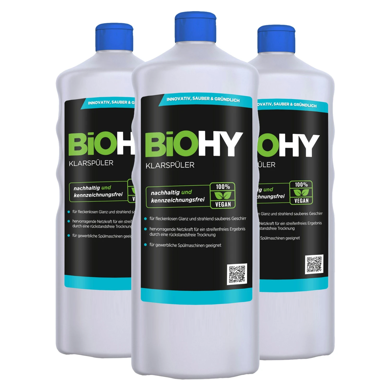 BiOHY Klarspüler (9x1l Flasche) | Ökologisches Hochkonzentrat | Geeignet Für Alle Spülmaschinen, Für Unschlagbaren Glanz Auf Gläsern & Geschirr 6 BiOHY Klarspüler (9x1l Flasche) | Ökologisches Hochkonzentrat | Geeignet Für Alle Spülmaschinen, Für Unschlagbaren Glanz Auf Gläsern & Geschirr – Bild 4