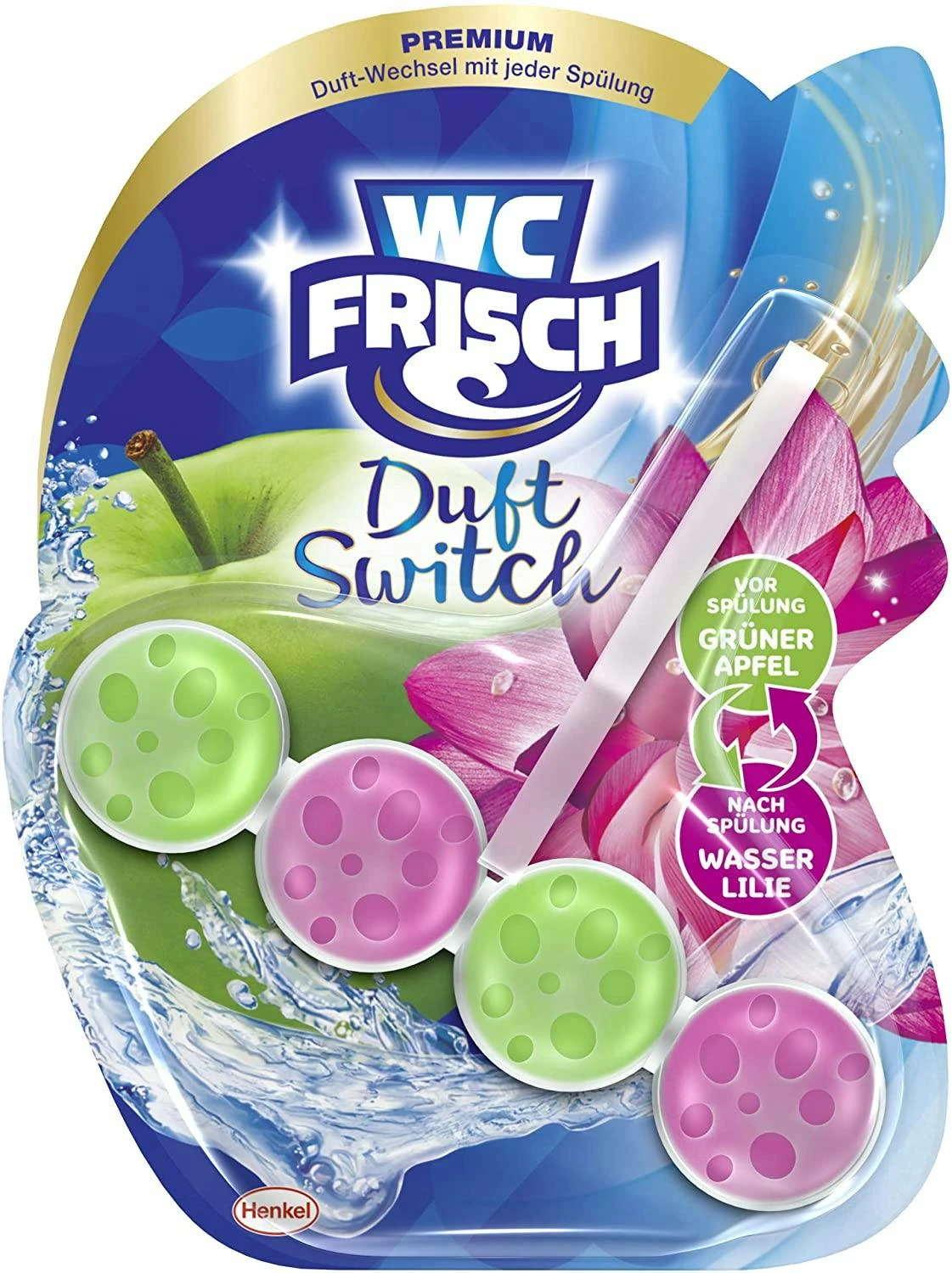 WC-Frisch Duft Switch 3er Pack Pfirsich Apfel WC-Reiniger 1x3 Stück Duftspüler 5 WC-Frisch Duft Switch 3er Pack Pfirsich Apfel WC-Reiniger 1x3 Stück Duftspüler – Bild 3