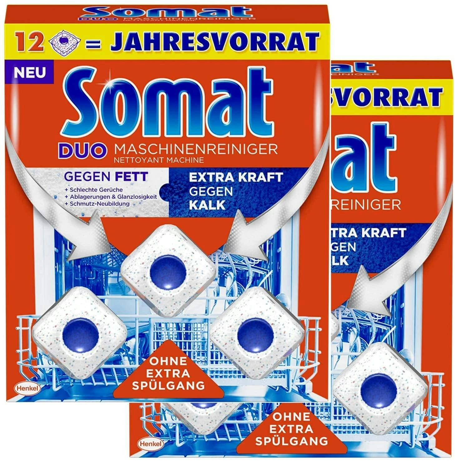 Somat Maschinenreiniger Hygienisch Und Sauber Spülmaschinen Tabs 7x12 Stück 6 Somat Maschinenreiniger Hygienisch Und Sauber Spülmaschinen Tabs 7x12 Stück – Bild 4