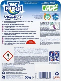 WC FRISCH Kraft Aktiv Violettspüler Magnolie 3x50g WC Reiniger Reinigung -Haushaltsreiniger b4f19231 4725 40ca 8d9a 43e17291d7bb