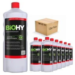 BiOHY Sanitärreiniger (2x1l Flasche) | Kalkzersetzendes Konzentrat Für Den Sanitärbereich | Badreiniger Mit Angenehme & Frischen Duft | EXTRA STARK -Haushaltsreiniger b55b431b 665a 4f5b bc85 6f1d3b5af4e0 9