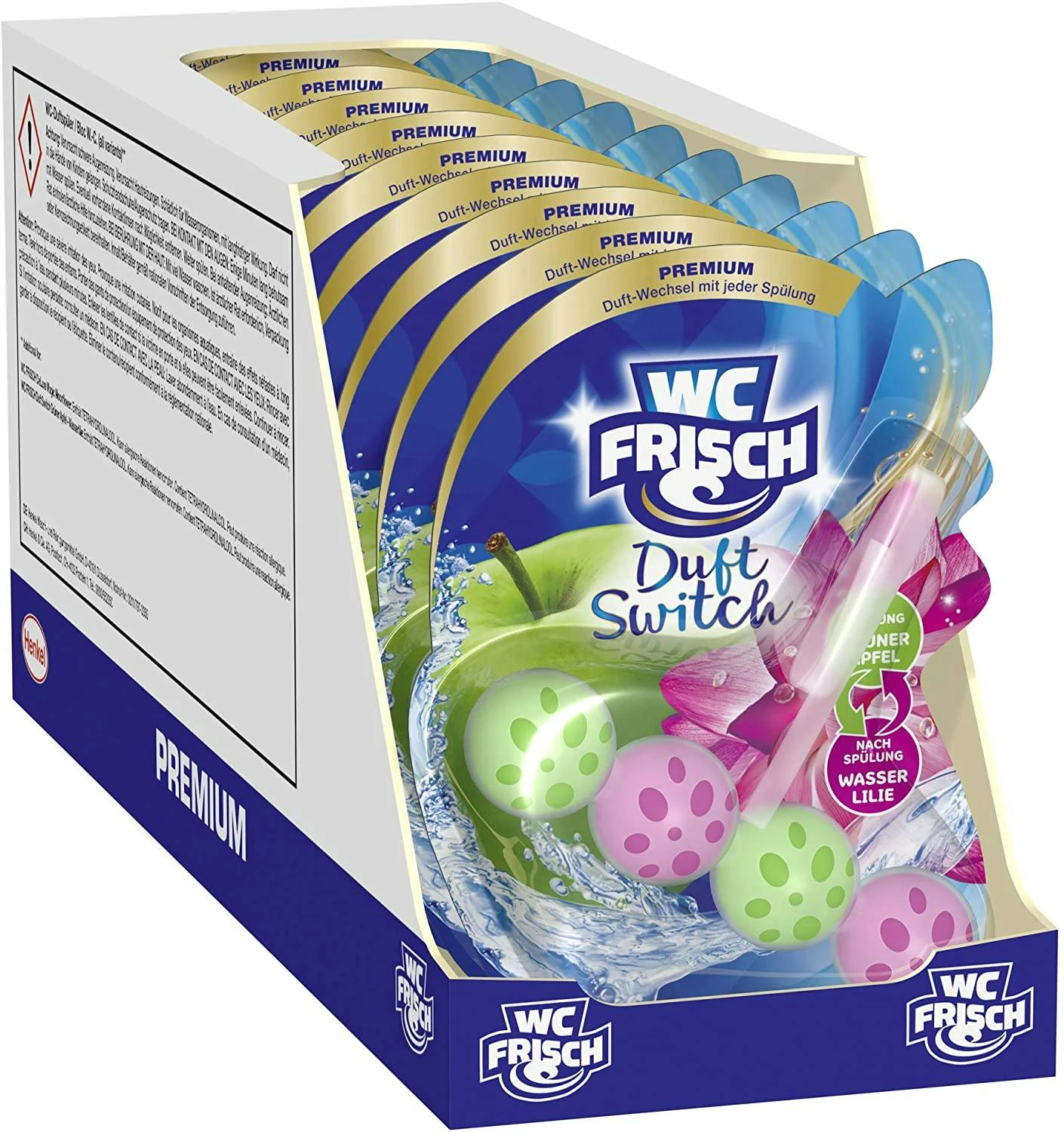 WC-Frisch Duft Switch 3er Pack Grüner Apfel & Wasserlilie 1x3 Stück WC-Reiniger 6 WC-Frisch Duft Switch 3er Pack Grüner Apfel & Wasserlilie 1x3 Stück WC-Reiniger – Bild 4