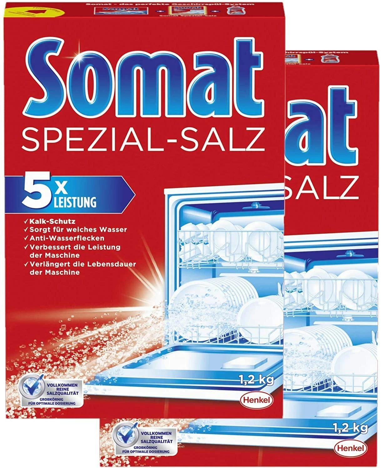 Somat Spezial-Salz Spülmaschinensalz 2x1,2kg Kalkschutz Reinigung 3 Somat Spezial-Salz Spülmaschinensalz 2x1,2kg Kalkschutz Reinigung