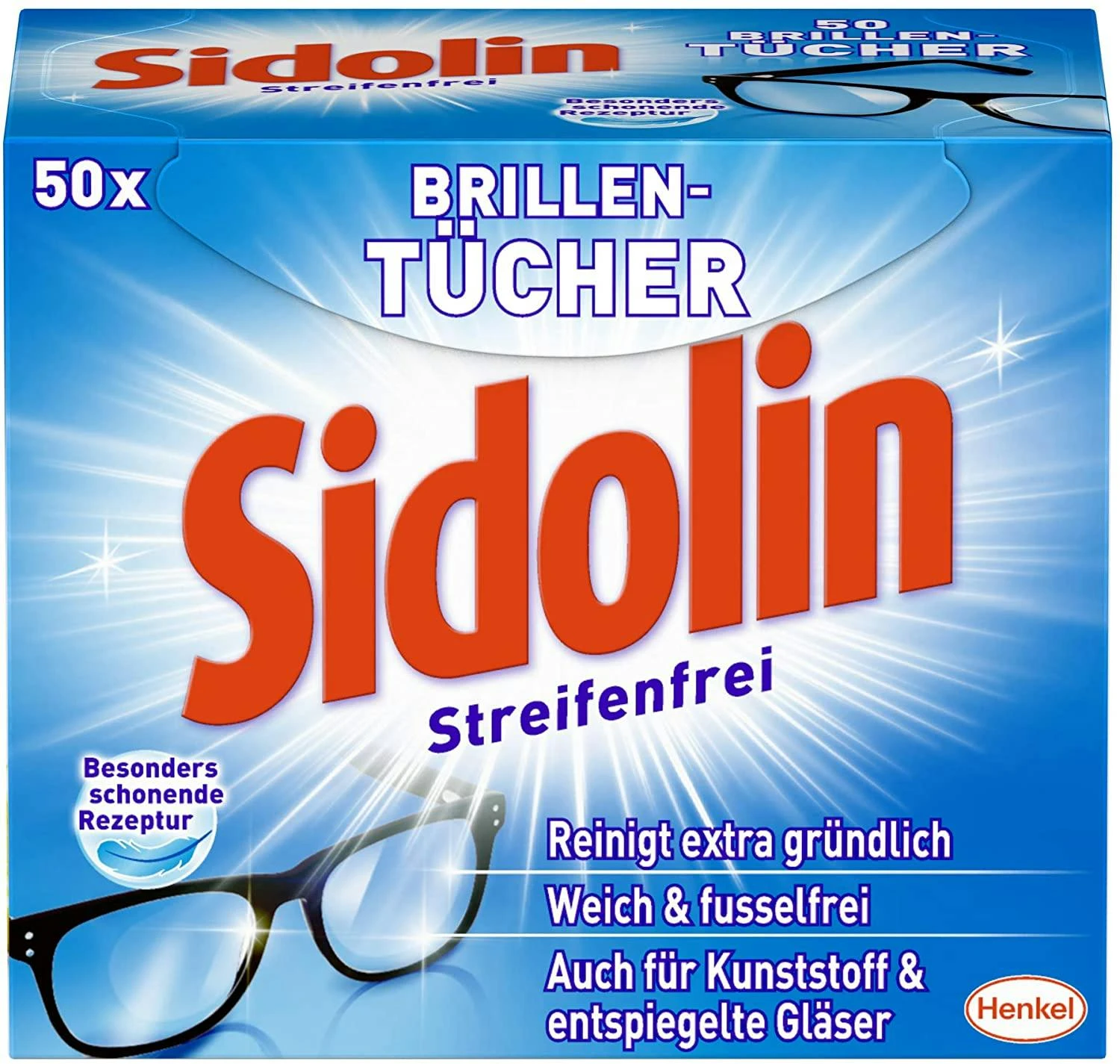 Sidolin Brillenputztücher 20 Stück Reinigungstücher Tücher Reinigen Putztuch 4 Sidolin Brillenputztücher 20 Stück Reinigungstücher Tücher Reinigen Putztuch – Bild 2