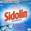 Sidolin Brillen Putztücher 50 Stück Reinigungstücher Brillenputztücher Reiniger -Haushaltsreiniger c27e1e5c 50fb 437d bb1f c9c1802e6382