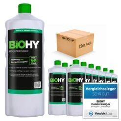 BiOHY Bodenreiniger (9x1l Flasche) | Konzentrat Für Alle Reinigungsgeräte Und Alle Hartböden | Angenehmer Geruch Und Streifenfreie Reinigung -Haushaltsreiniger c5cdc0a3 47a4 4777 ad7b b88326592542 4