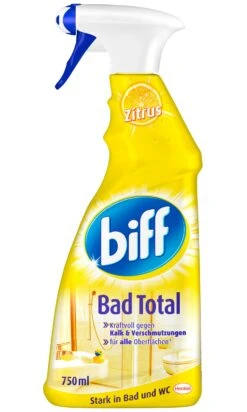 Biff Bad Total Zitrus Badreiniger Reiniger 4x750ml Sprühflasche Reinigungsmittel -Haushaltsreiniger d37732f3 3fd9 4562 954a 2087c59ae3c5