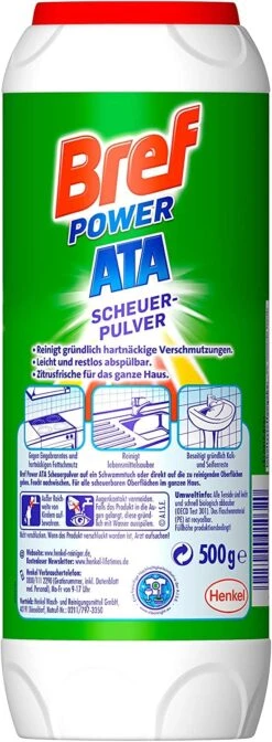 Bref Power ATA Scheuerpulver 15er Pack Gegen Hartnäckige Verschmutzungen 15x500g -Haushaltsreiniger d40900c8 251a 43e1 942b 0d23f1879454