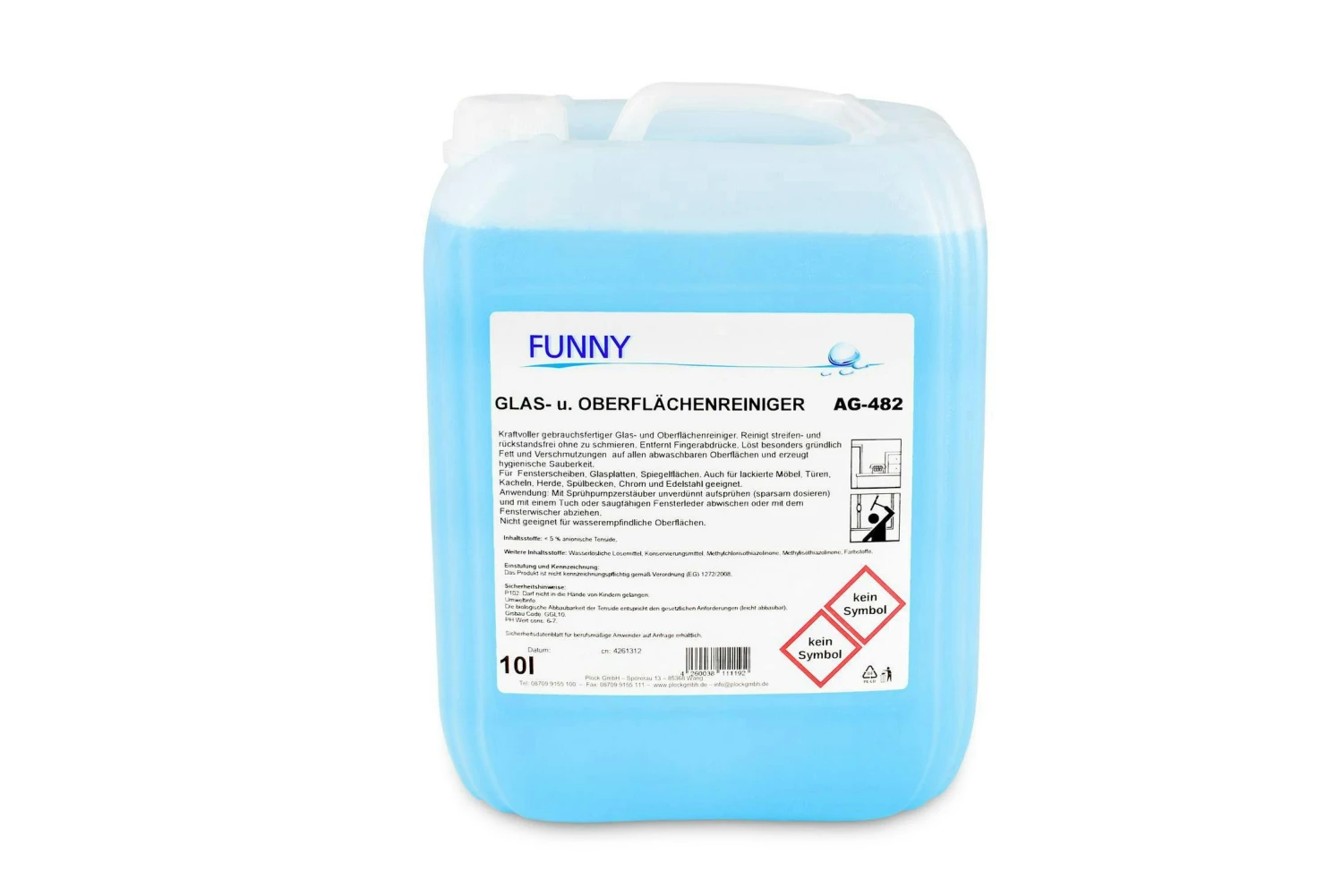 Funny Glas- Und Oberflächenreiniger | 10 Liter | Konzentrat 3 Funny Glas- Und Oberflächenreiniger | 10 Liter | Konzentrat