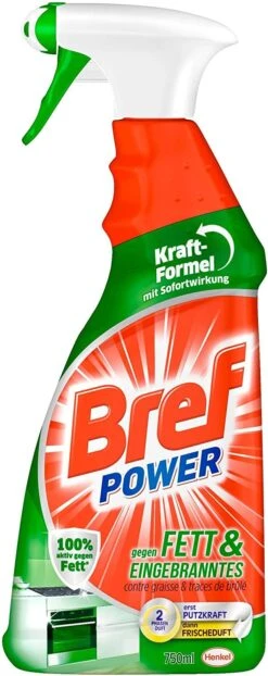 Bref Power Fett Eingebranntes Fettlöser Küchen Reiniger 2x750 Ml Sprühflasche -Haushaltsreiniger dd1032c7 b932 417b 83af d26fcd8b536b